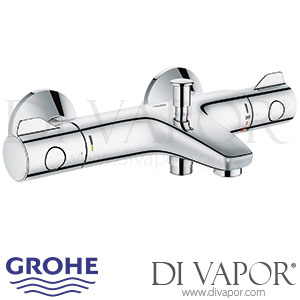 Grohe Grohtherm 800 Thermostatic Bath Mixer (1/2 Inch) 160CC - 2014 to 2019 - Spare Parts 34569000 GEN1